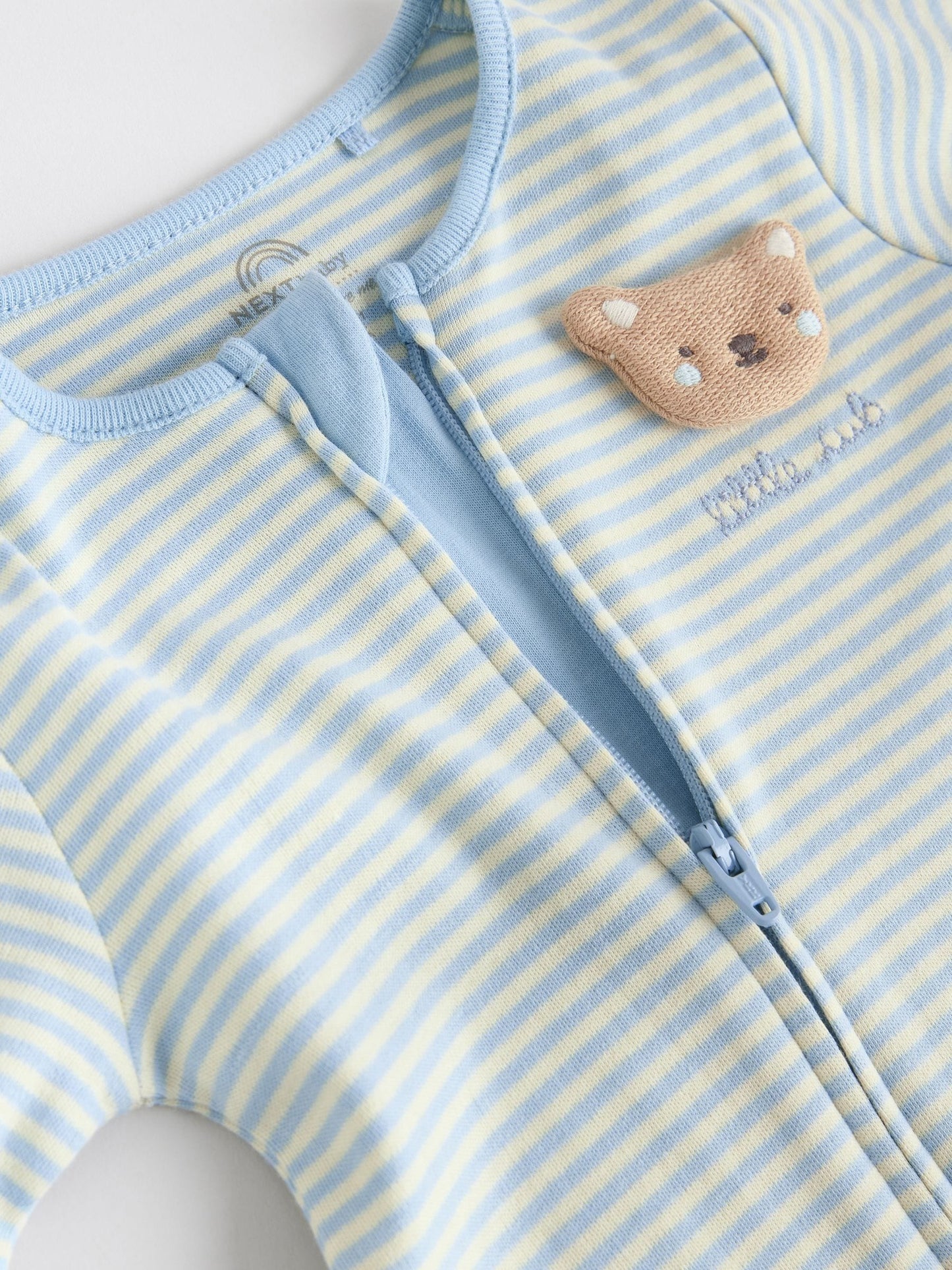 Blue 3 Pack Baby Sleepsuits (0-3yrs)