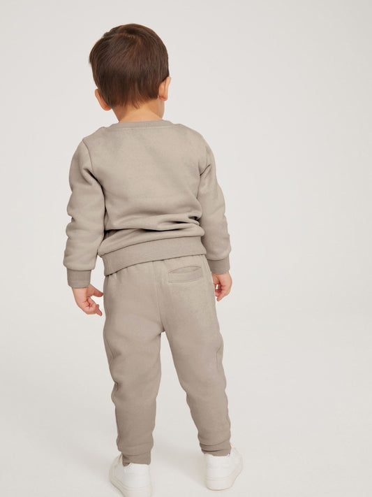 Dsiney Kidz - Baker by Ted Baker Stone Sweatshirt and Joggers Set image 2