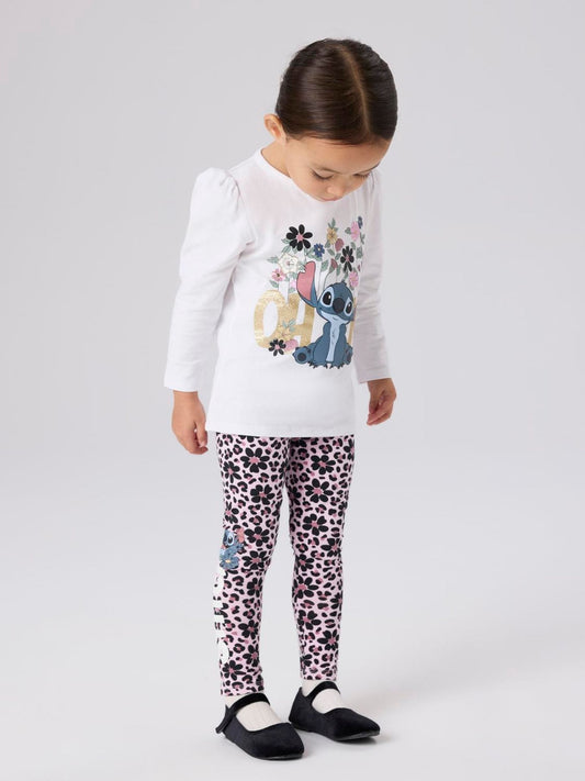 Dsiney Kidz - Name It White Stitch Floral Long Sleeve T-Shirt image 2