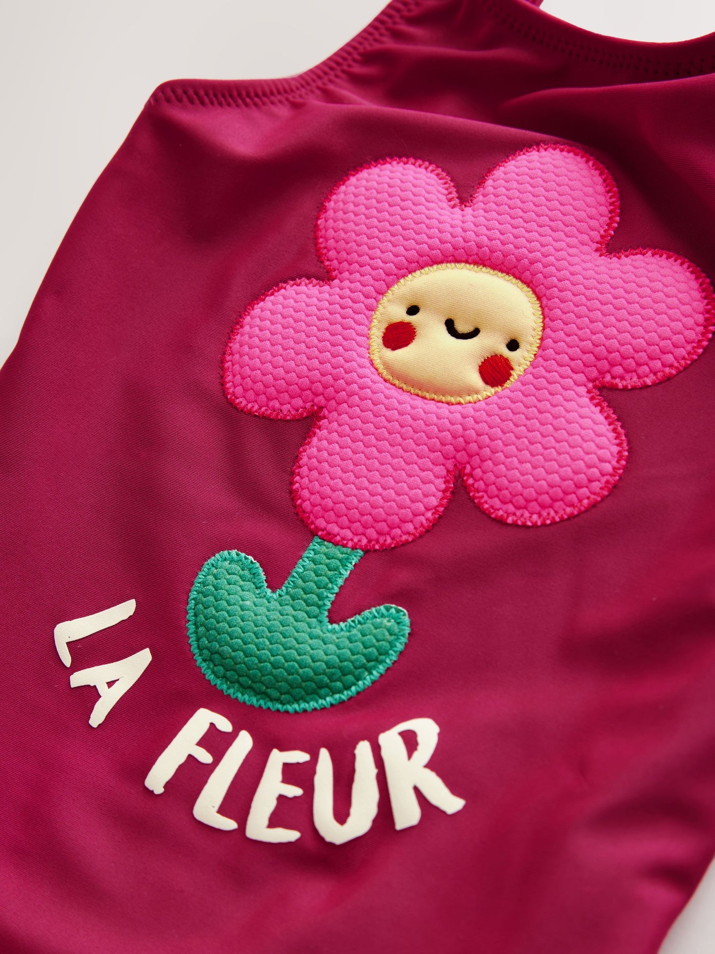 Berry Red Frill Leg Swimsuit (3mths-7yrs) image 9