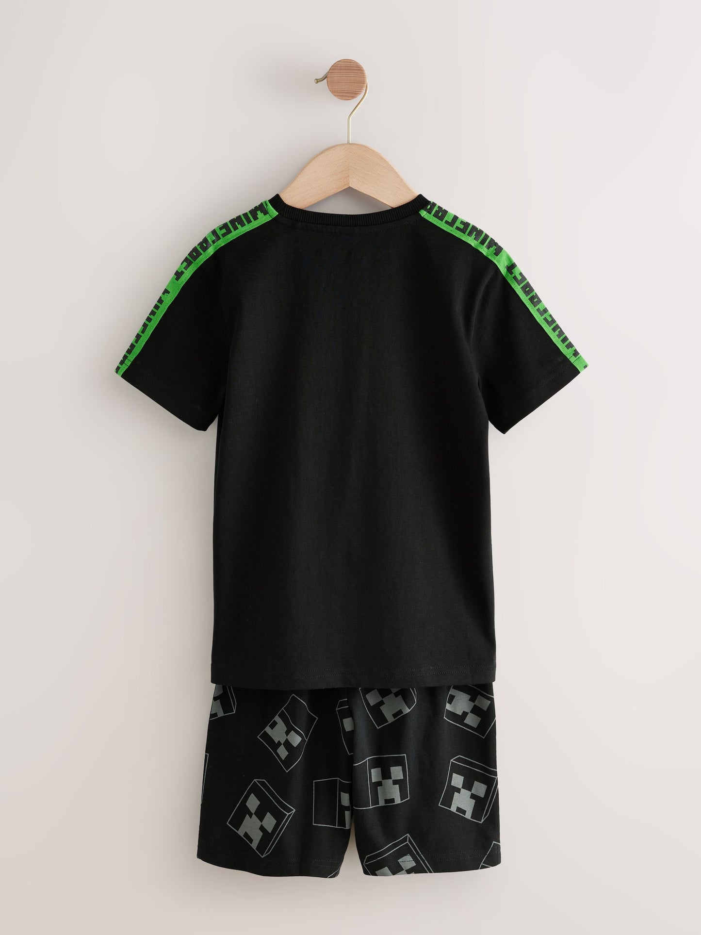 Dsiney Kidz - Green/Black Minecraft Short Pyjamas 2 Pack (5-14yrs) image 10