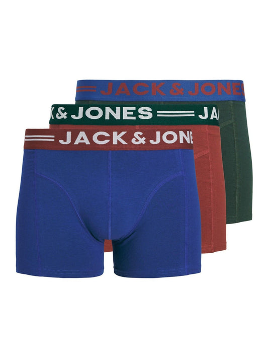 Disney Kidz - JACK & JONES Blue/Red/Green Boxers 3 Pack image 1