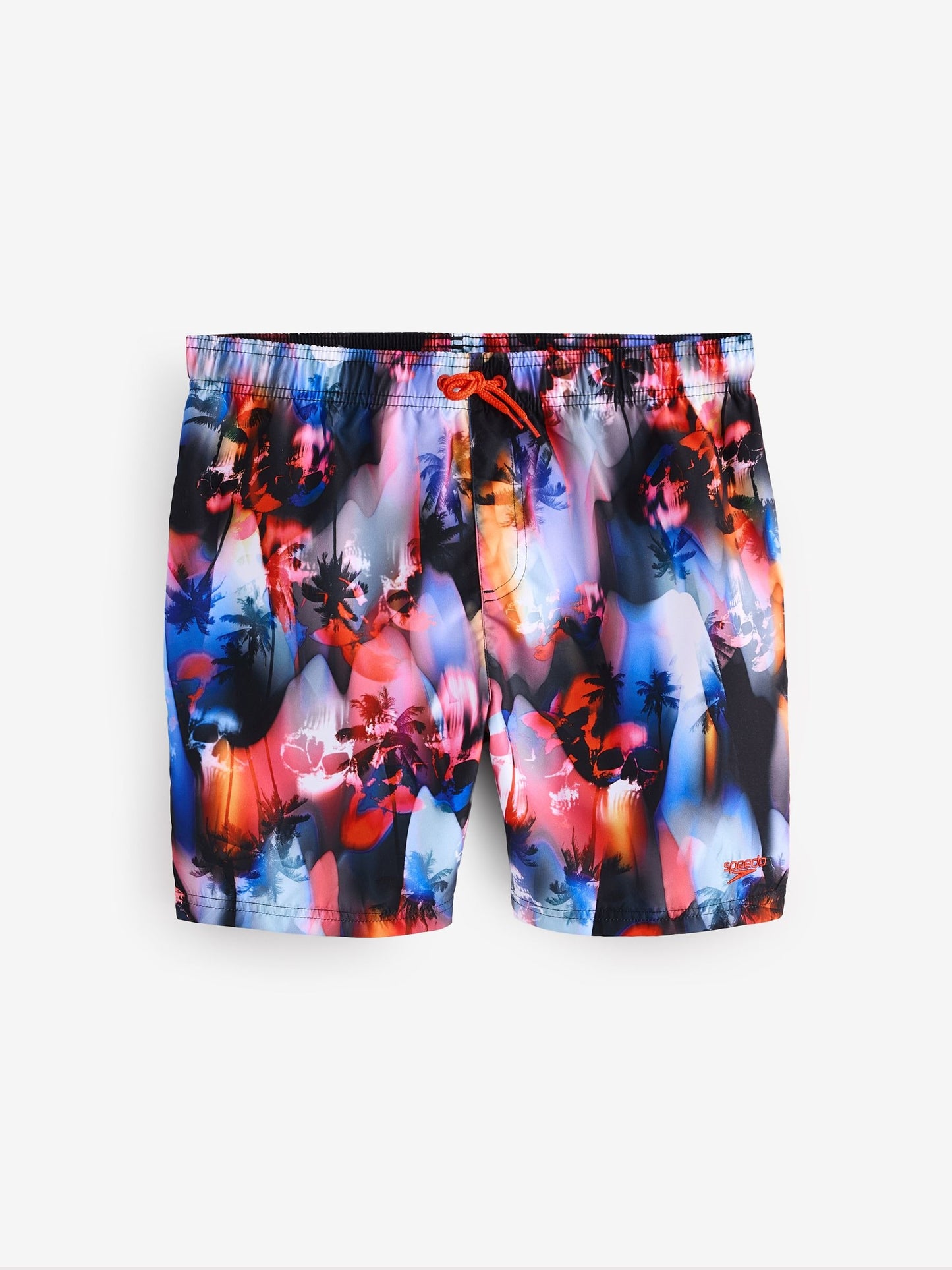 Speedo Black Digital Printed 15" Water Swim Shorts image 1