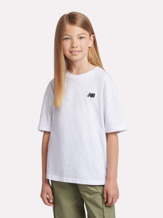 Dsiney Kidz - New Balance White Logo 100% Cotton Short Sleeve T-Shirt image 2