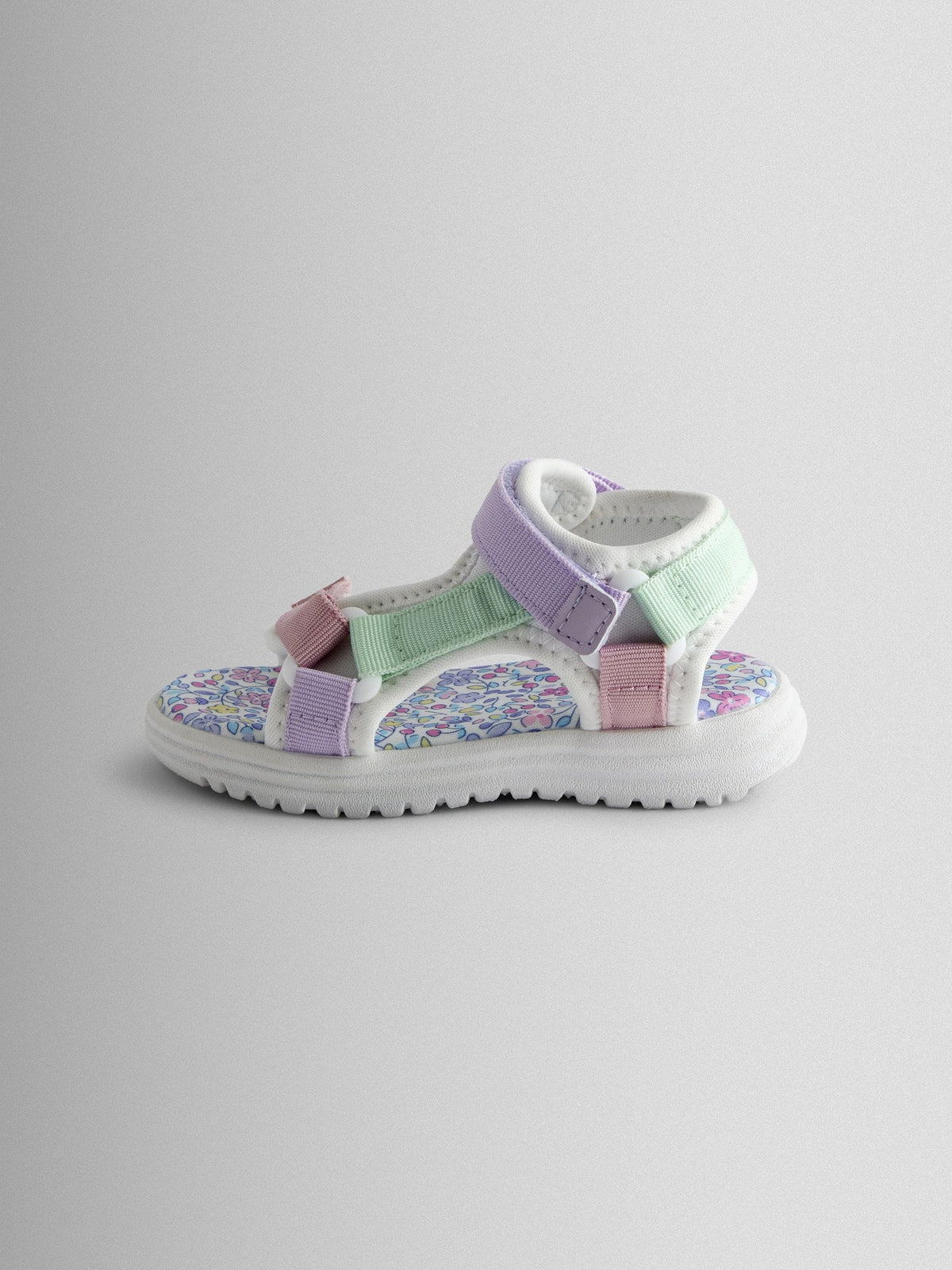 JoJo Maman Bébé Lilac Adjustable Strap Sandals image 4