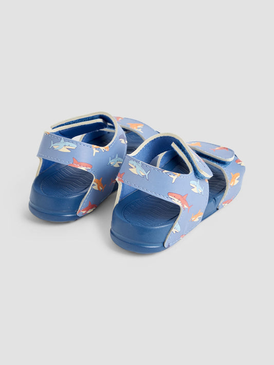 JoJo Maman Bébé Blue Double Strap Summer Sandals image 2