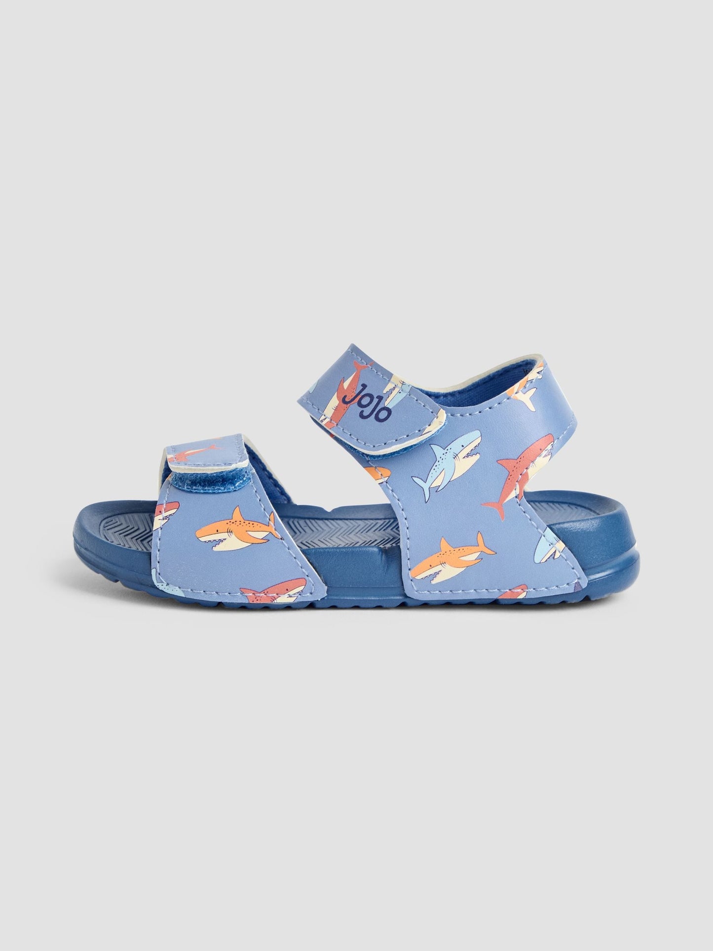 JoJo Maman Bébé Blue Double Strap Summer Sandals image 4
