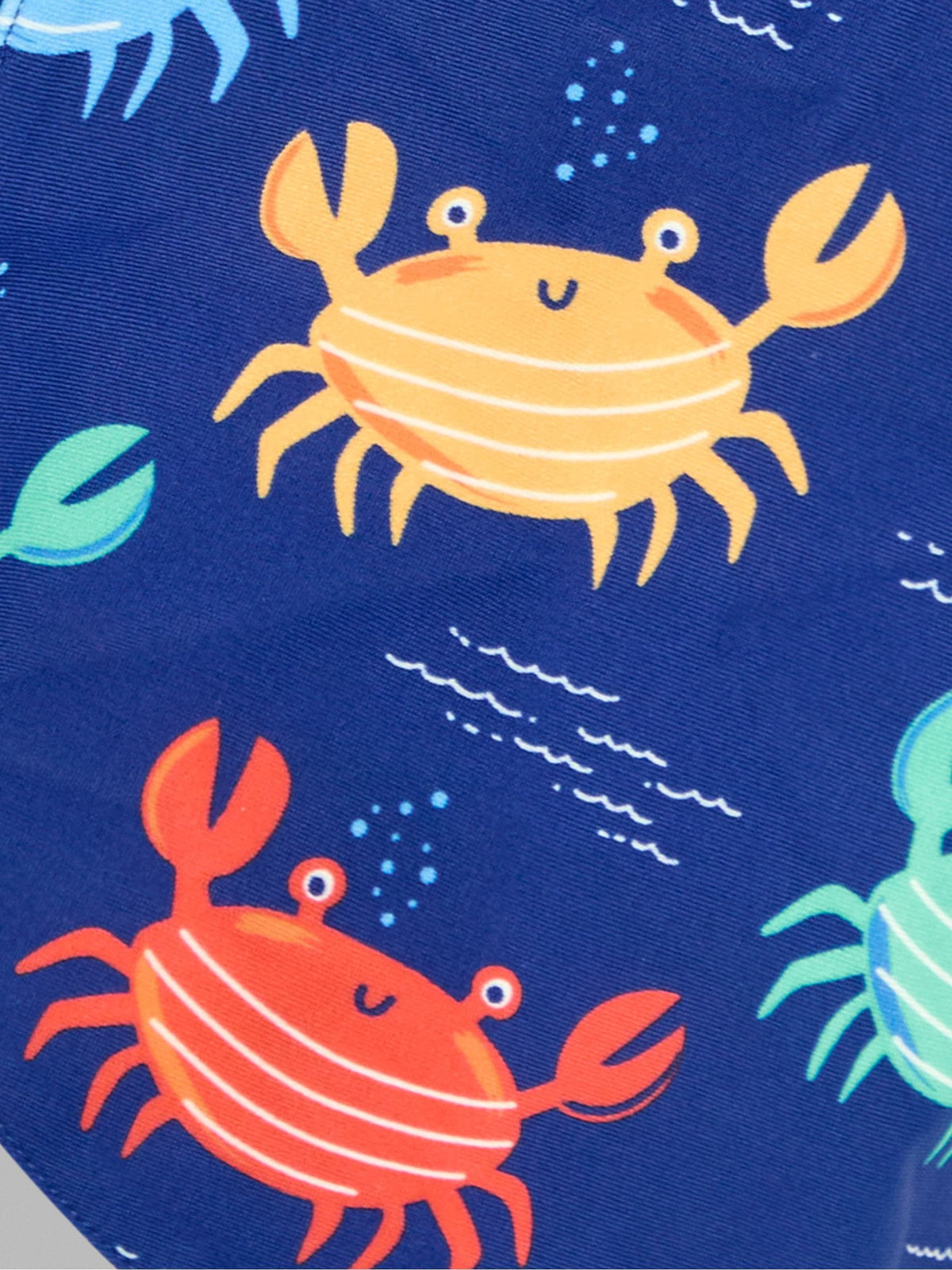 JoJo Maman Bébé Navy Crab UV Sun Protection Swim Hat image 3