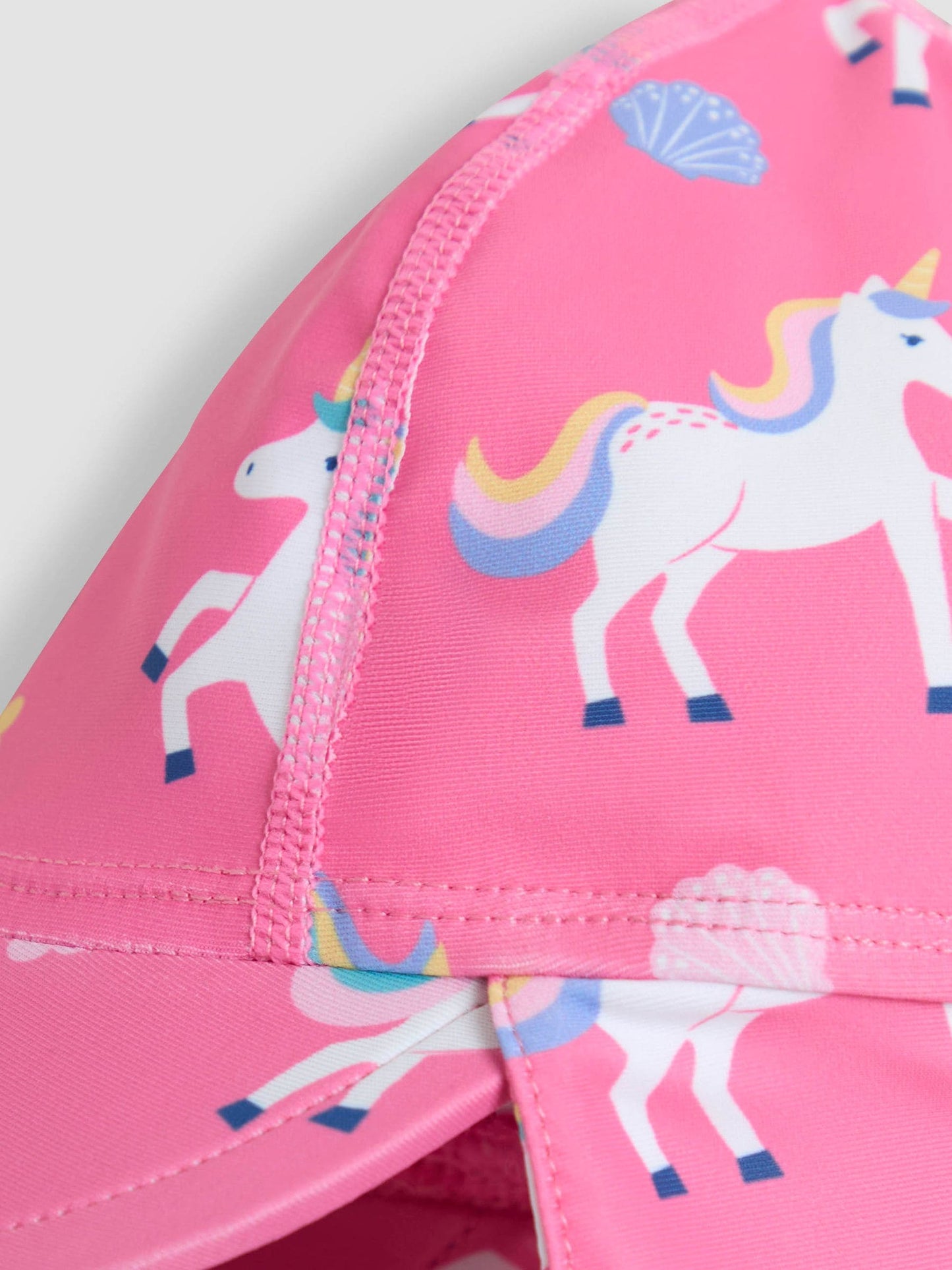 JoJo Maman Bébé Fuchsia Unicorn UV Sun Protection Swim Hat image 3