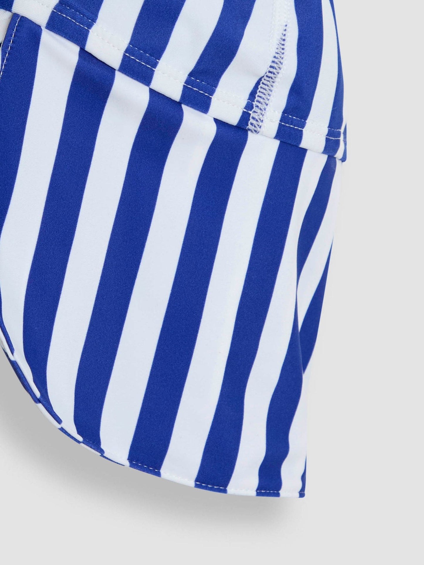 JoJo Maman Bébé Navy Stripe Sun Protection Swim Hat image 3