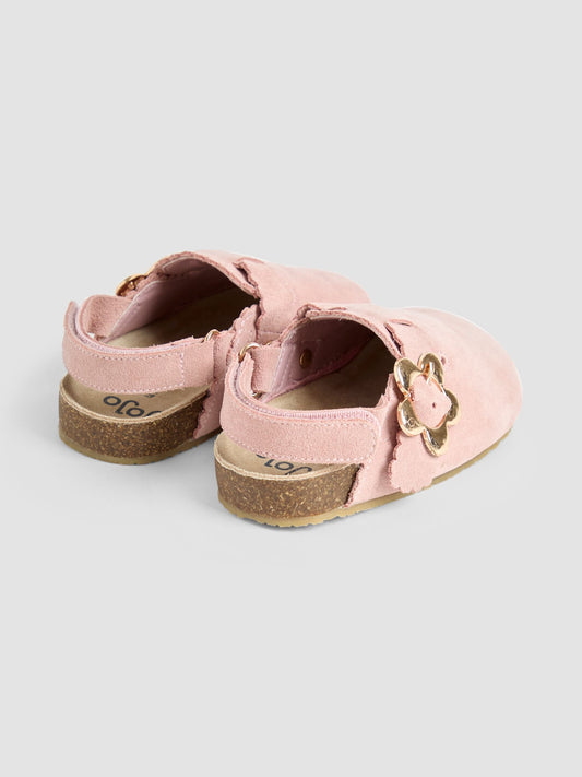 JoJo Maman Bébé Dusky Pink Slip-On Clogs image 2