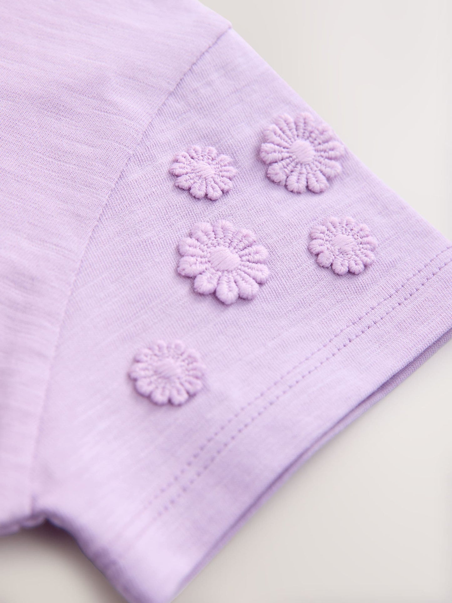 Purple 100% Cotton Daisy Short Sleeve T-Shirt (3mths-7yrs) image 8