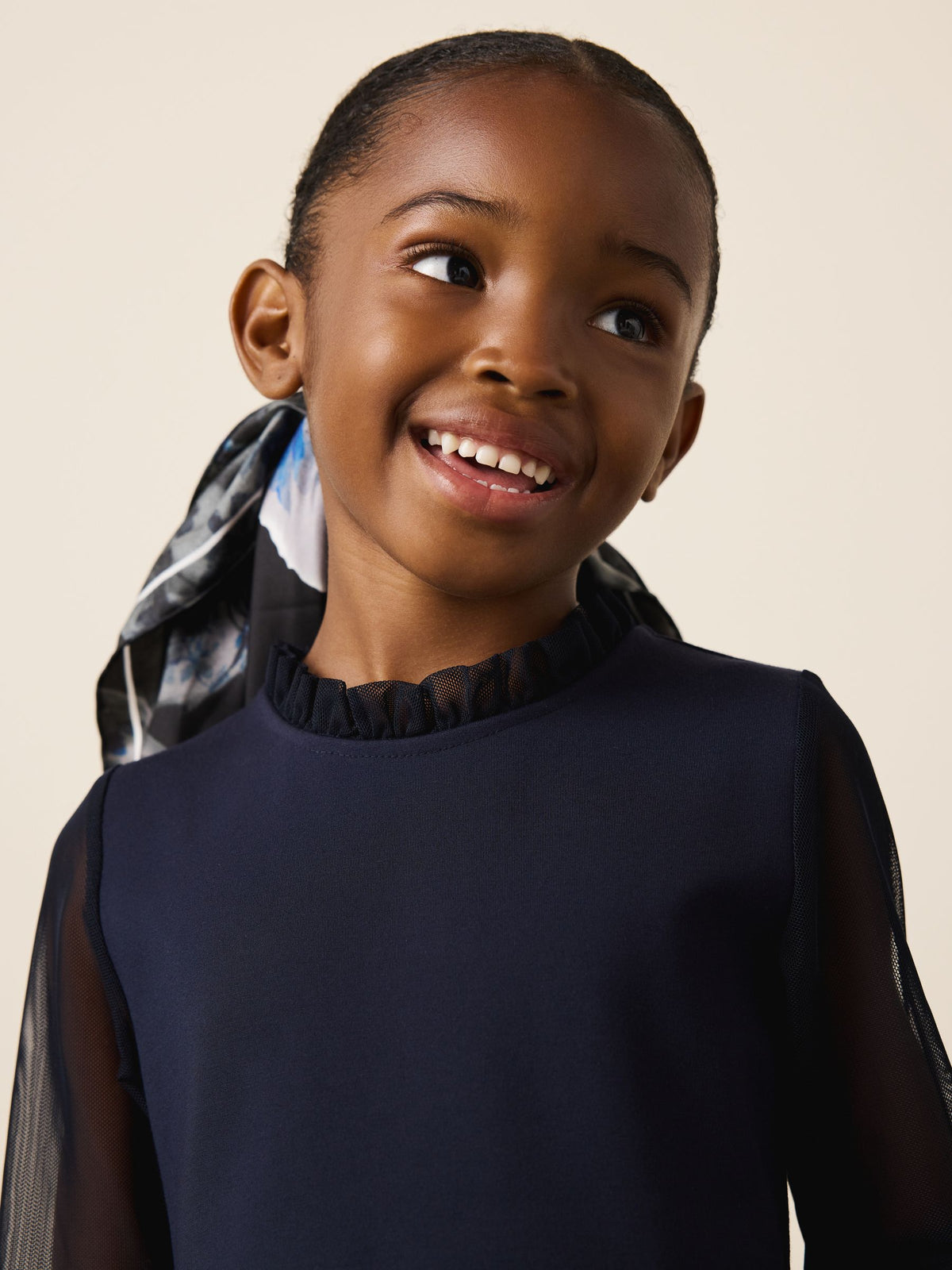 CERENE Navy Becca Pleated Ponte Dress - image 5