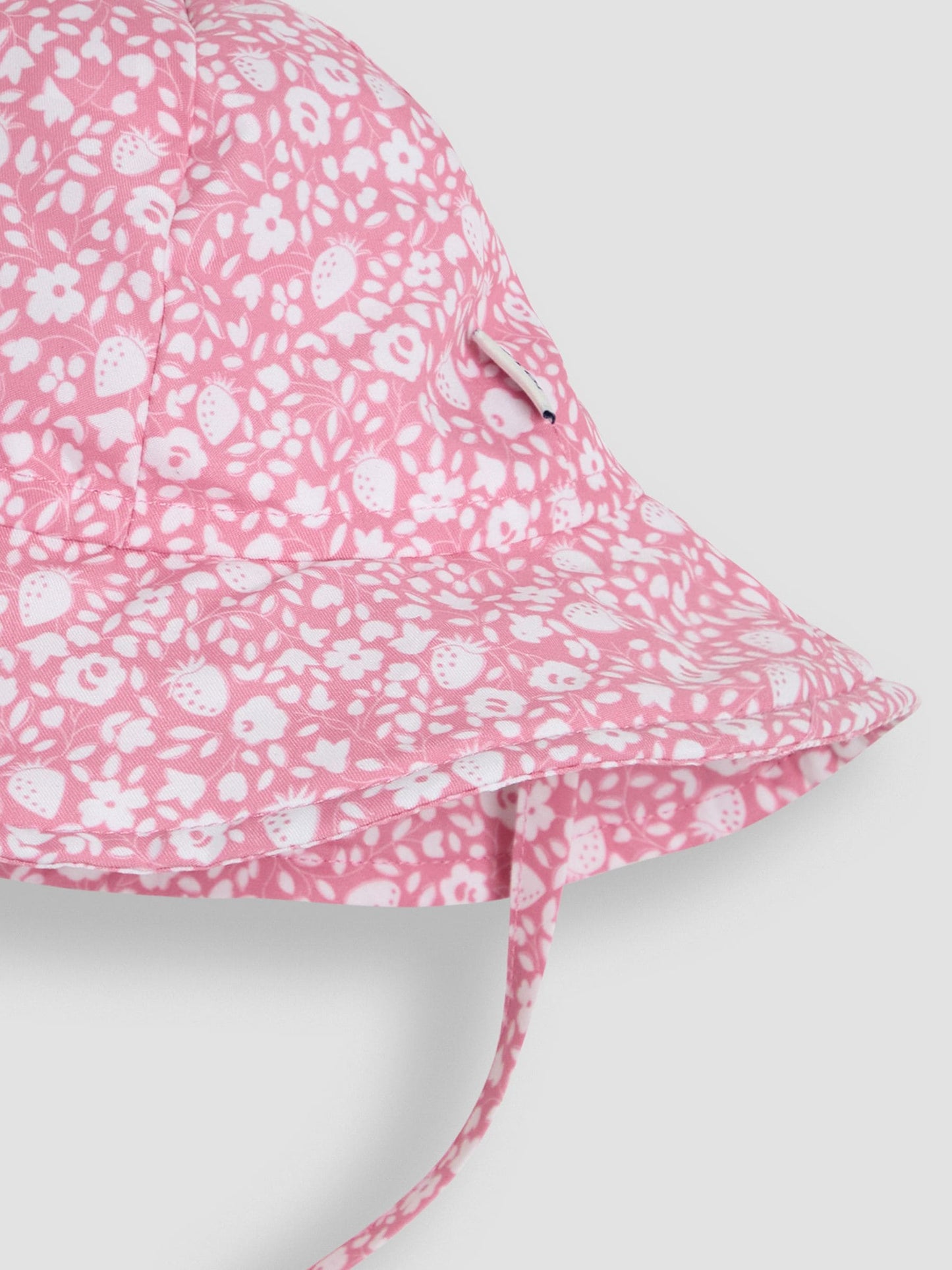 JoJo Maman Bébé Floral Strawberry Floppy Swim Hat image 3