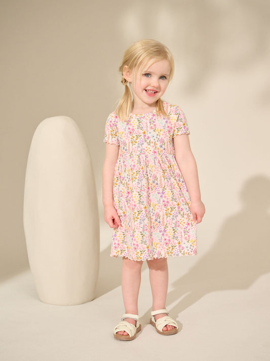 Dsiney Kidz - Floral Ribbed Jersey Dress (3mths-7yrs) image 2
