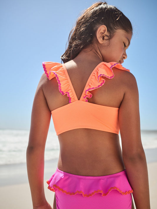 Dsiney Kidz - Pink/Orange Ruffle Bikini (3-16yrs) image 2