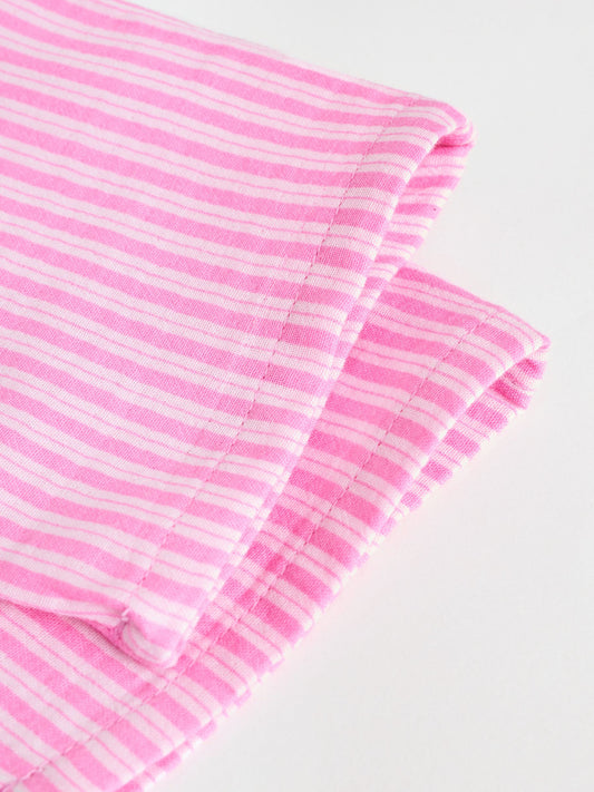 Pink Striped Baby Sleeveless Top and Trouser 2 Piece Set (0mths-2yrs) image 3
