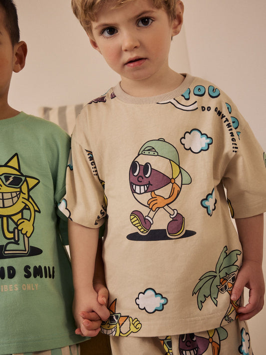 Black/Green Short Pyjamas 3 Pack (9mths-12yrs) image 3