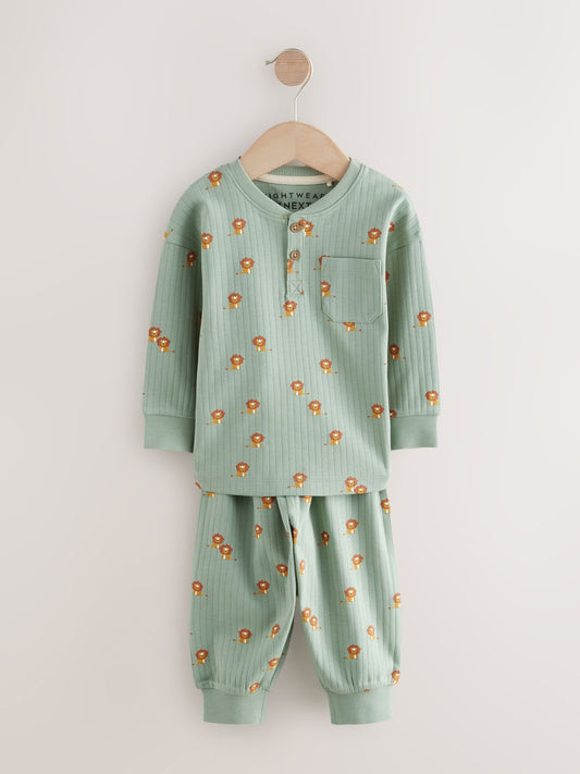 Blue/Ecru Oversized Pyjamas 3 Pack (9mths-8yrs) image 3