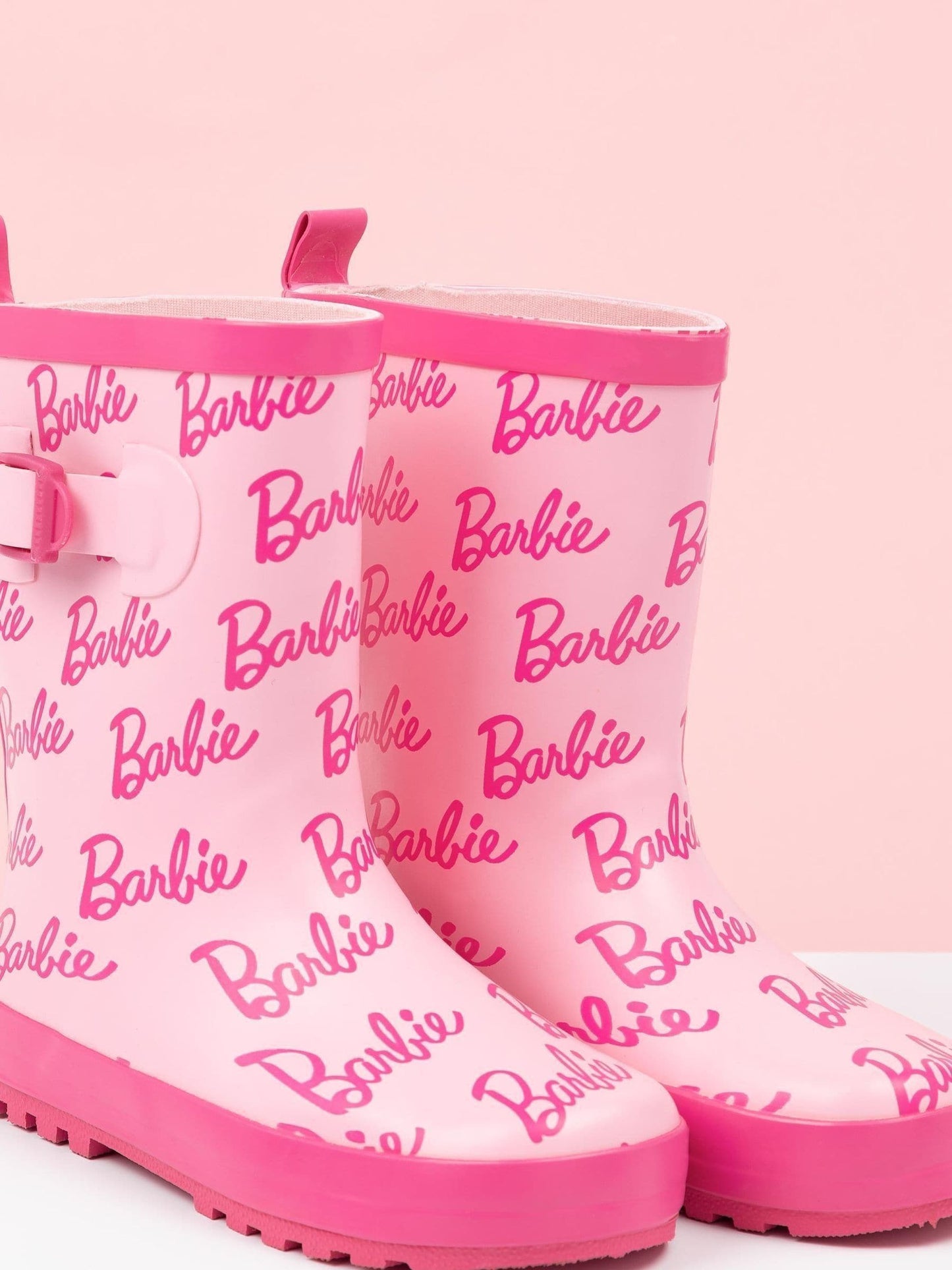 Vanilla Underground Pink Barbie Kids Wellington Boots image 6