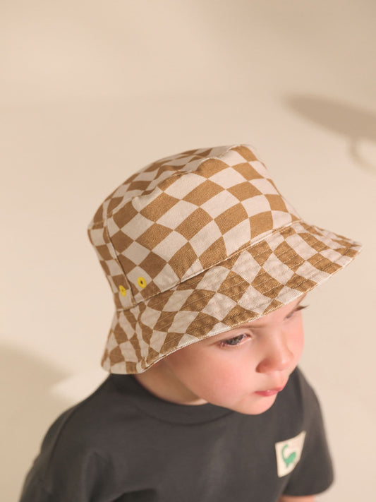 Rust Check Bucket Hat (3mths-16yrs) image 3