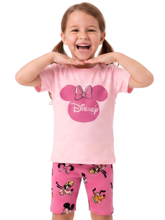 Dsiney Kidz - Character Pink Disney Minnie Mouse T-Shirt & Shorts Set image 2