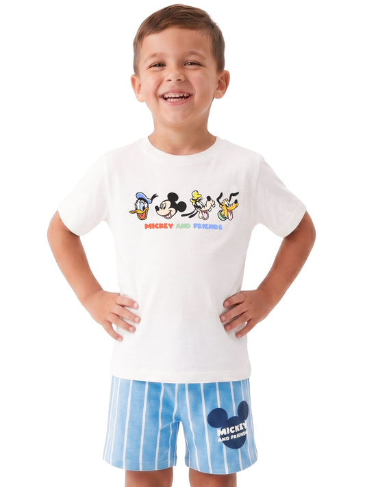 Character Blue Disney Mickey Mouse T-Shirt & Shorts Set image 2