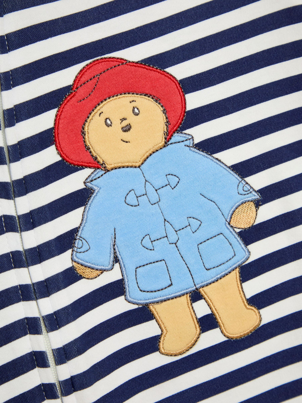 Dsiney Kidz - JoJo Maman Bébé Blue Striped Paddington Sleepsuit image 3