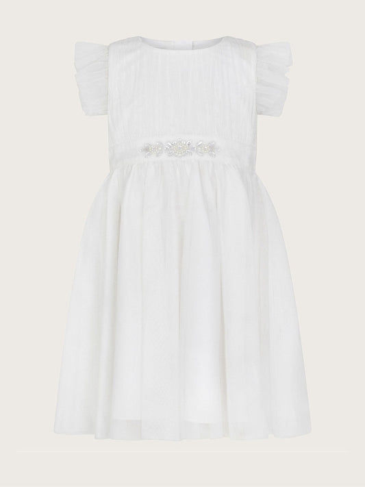 Dsiney Kidz - Monsoon Ivory Baby Tulle Bridesmaid Dress image 2