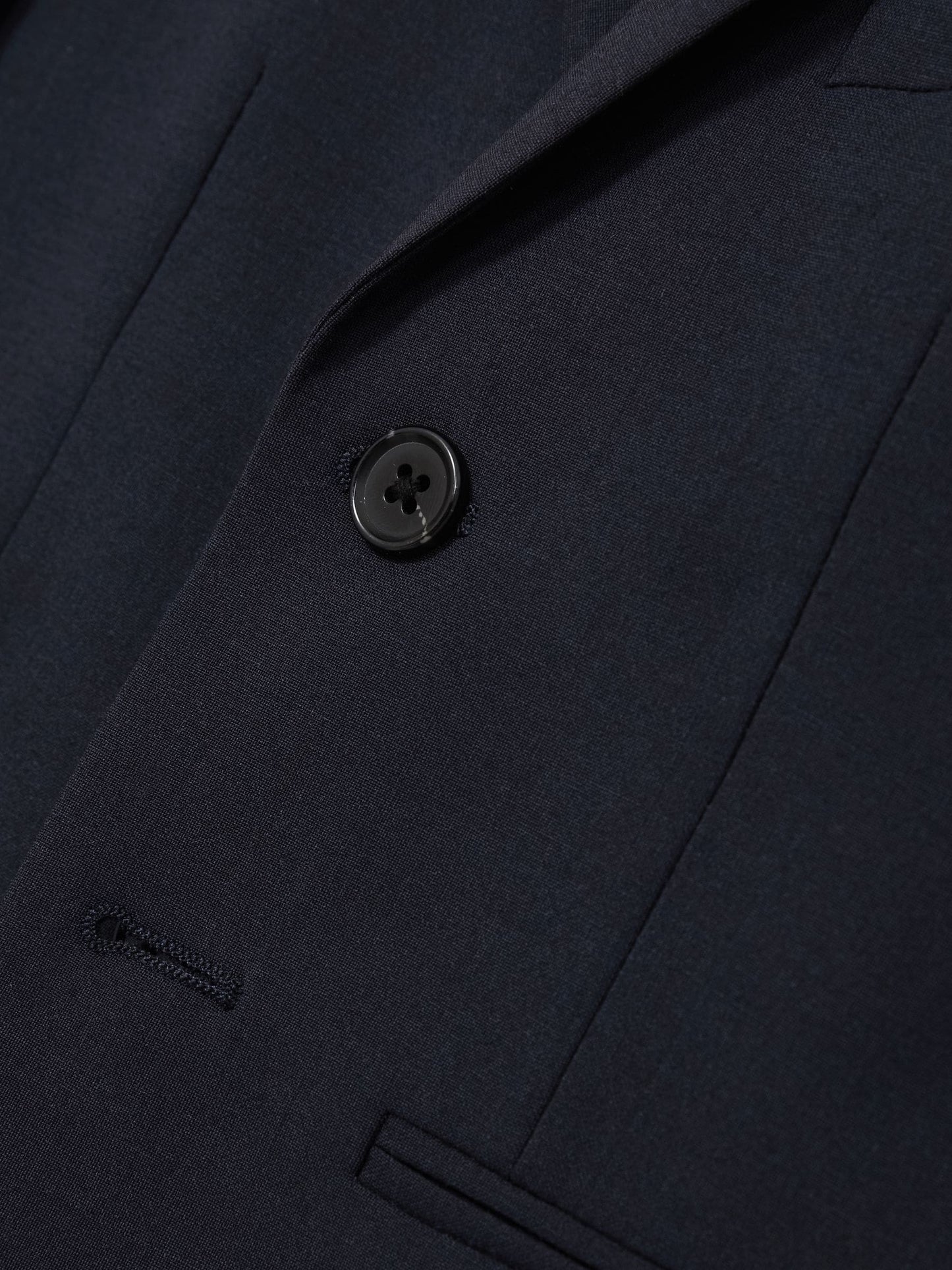 Reiss Navy Hope 3-9 yrs Wool-Blend Single-Breasted Suit Blazer image 4