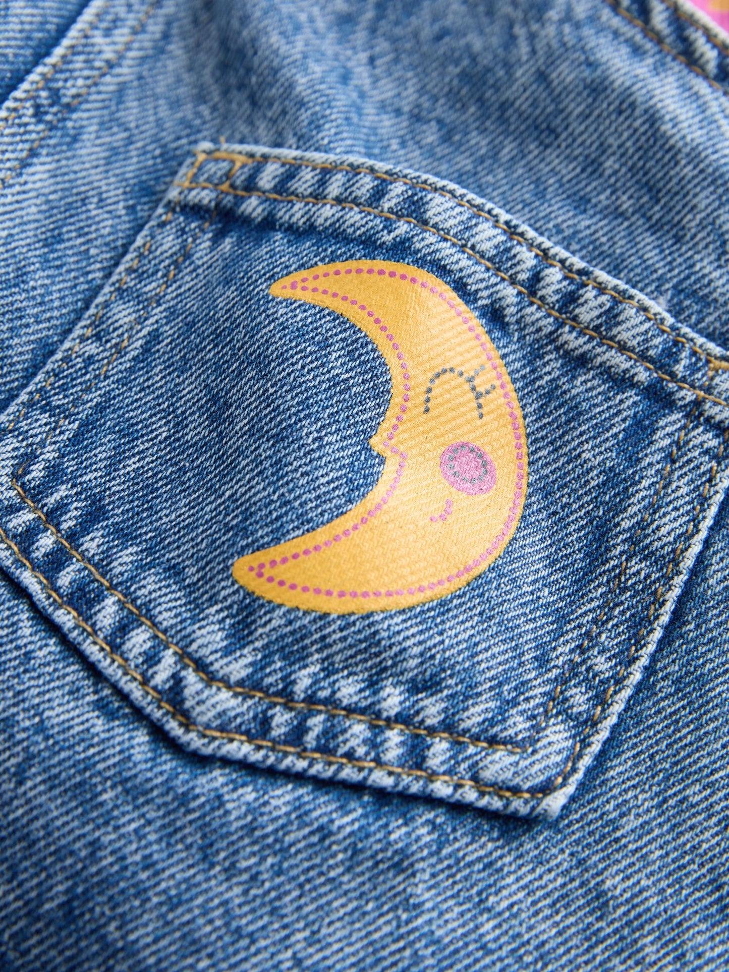 Denim Cosmic Dungarees Set (3mths-7yrs)