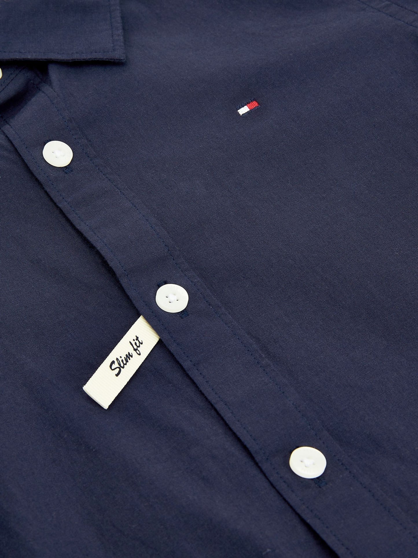 Dsiney Kidz - Tommy Hilfiger Blue Stretch Poplin Shirt image 7