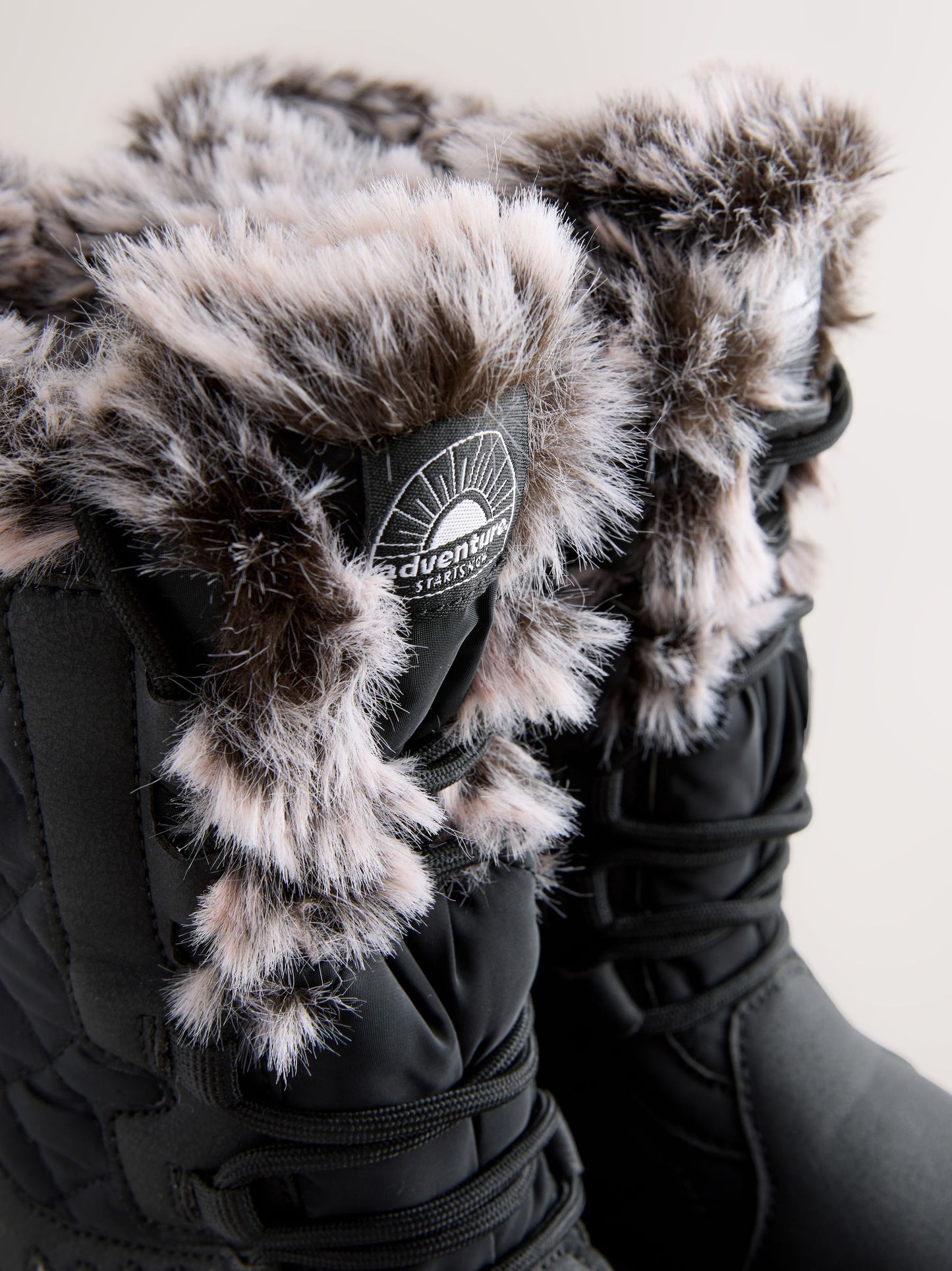 Black Standard Fit (F) Waterproof Snow Boots image 4