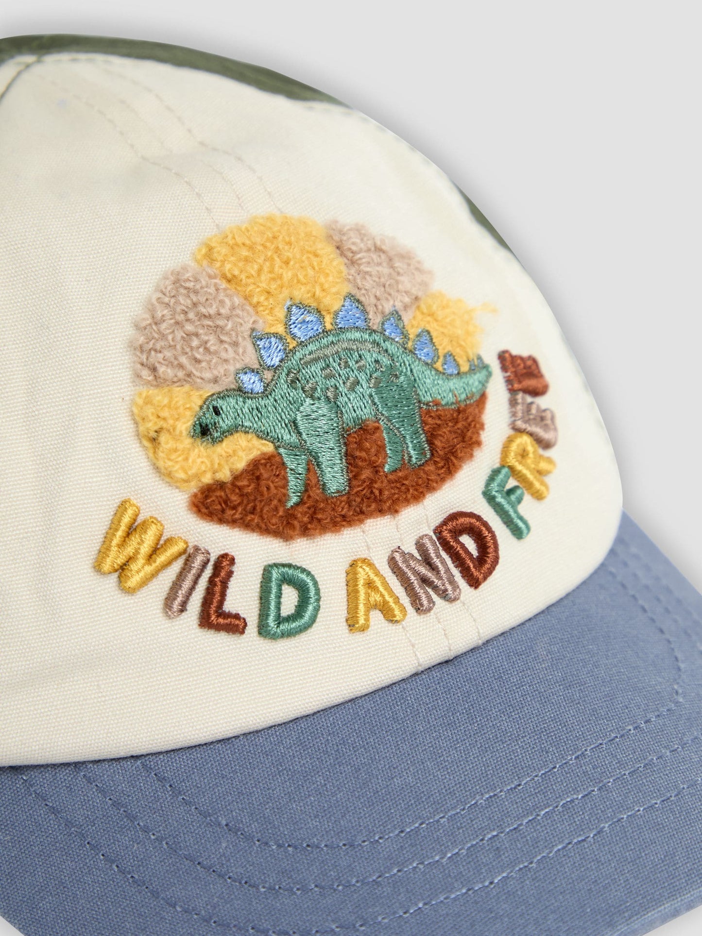 JoJo Maman Bébé Neutral Dinosaur Appliqué Cap image 4