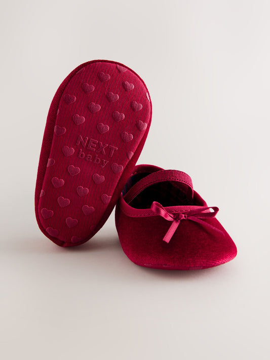 Red Baby Ballet Shoes (0-18mths)