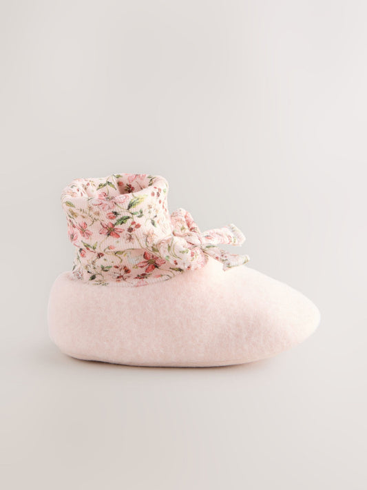 Pink Baby Sock Top Boots (0-18mths) image 2