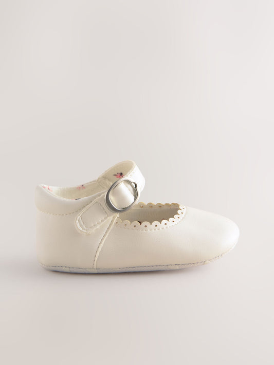 Dsiney Kidz - White Mary Jane Baby Shoes (0-24mths) image 2