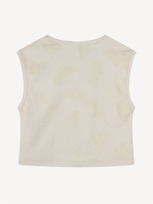 KENZO KIDS Natural Logo Palm Tree Tank Top And Shorts Set image 2