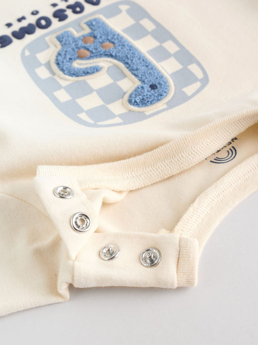 Blue Dinosaur Baby Top and Leggings Set 2 Piece (0mths-3yrs) image 3