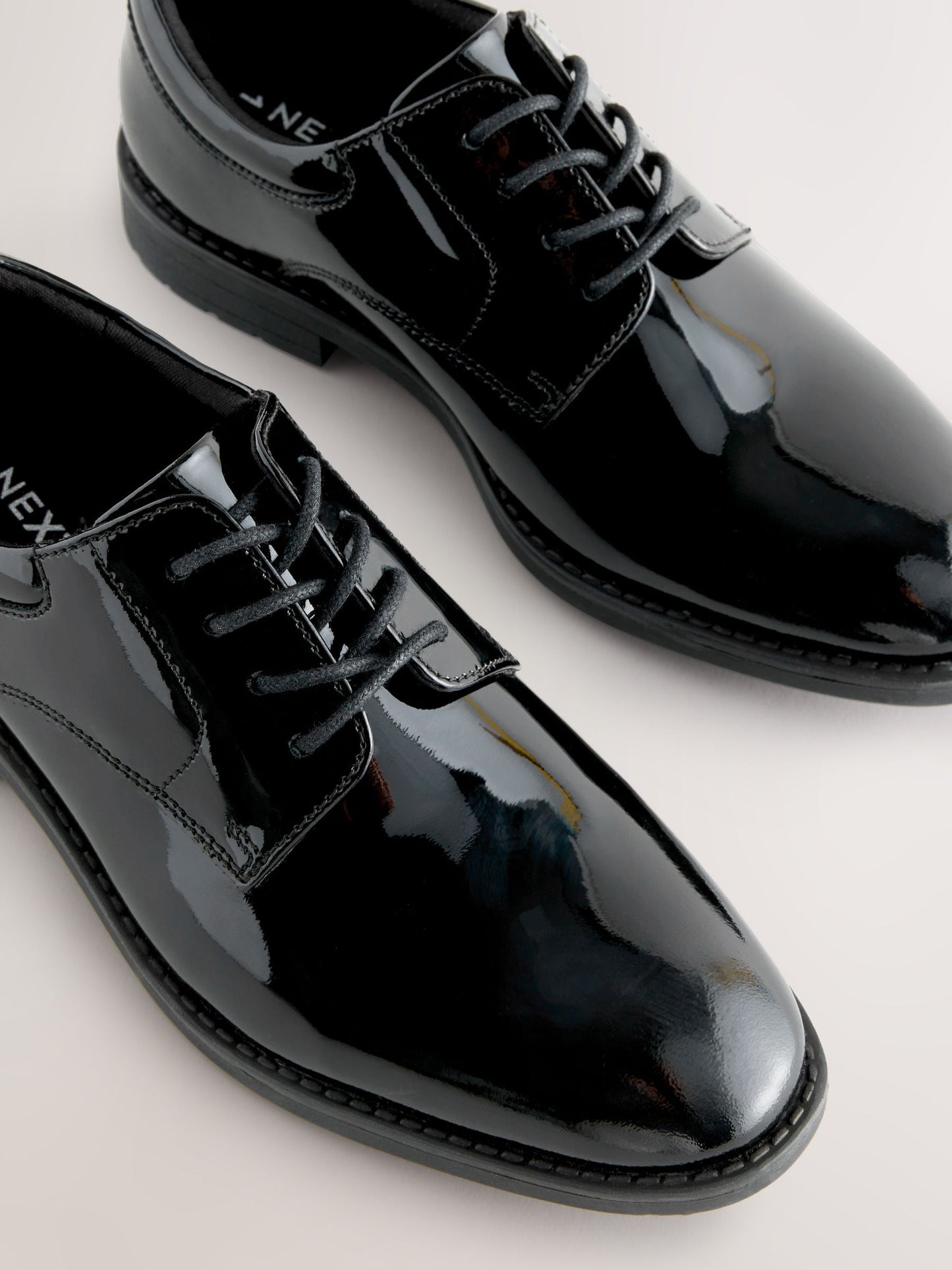Black Patent Leather Lace Up Shoes image 5