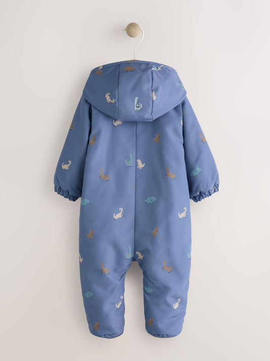 Navy Hooded Nylon Baby All-In-One (0mths-2yrs)