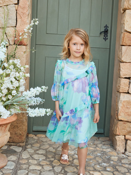 Dsiney Kidz - Angel & Rocket Blue Mesh Dress image 2