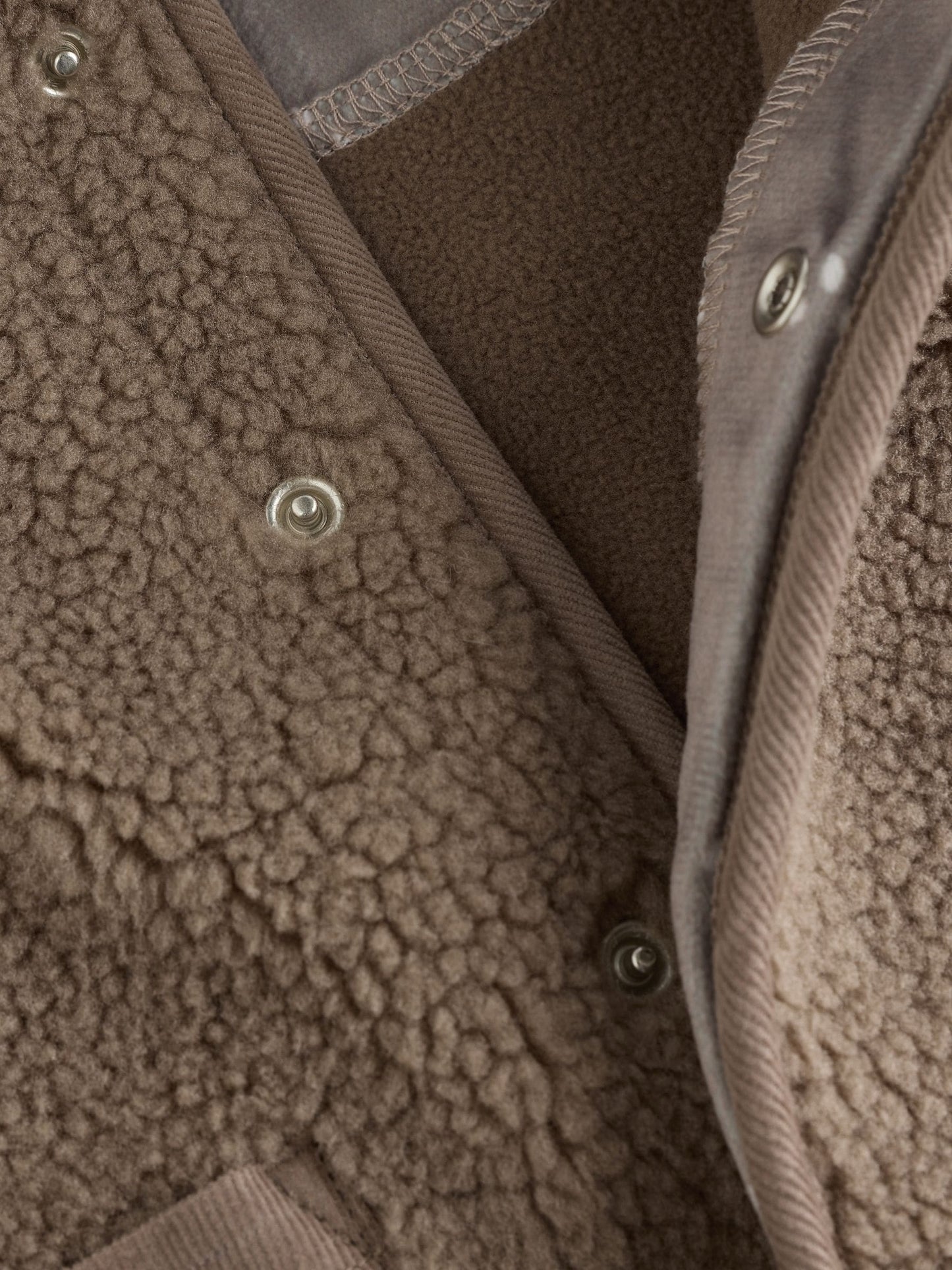 Mink Brown Baby Borg Hooded Jacket