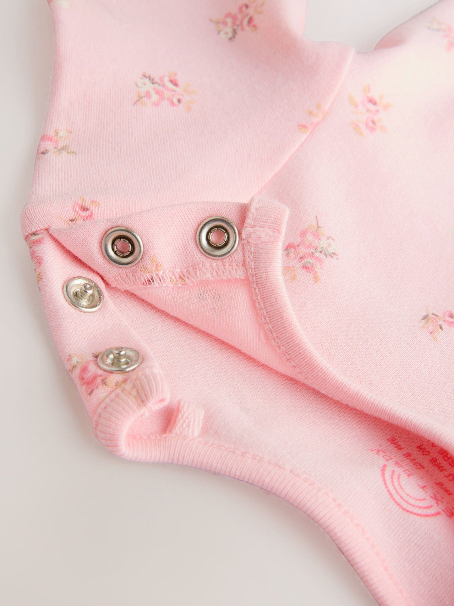 Pink Ditsy Baby Print Long Sleeve Bodysuit and Cord Dungarees Set 2 Piece (0mths-2yrs)