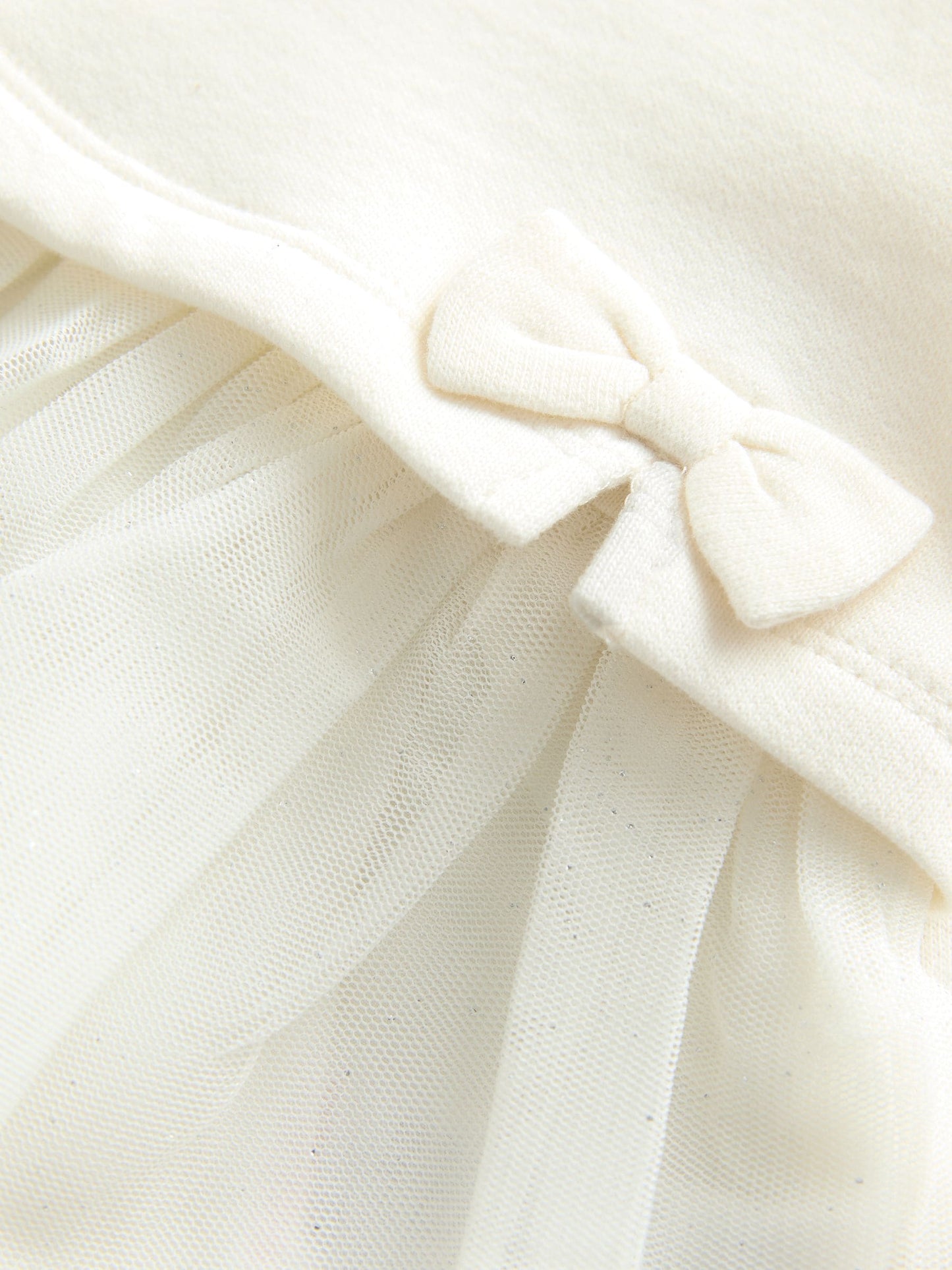 White Twofer Mesh Baby Dress (0mths-2yrs) image 8