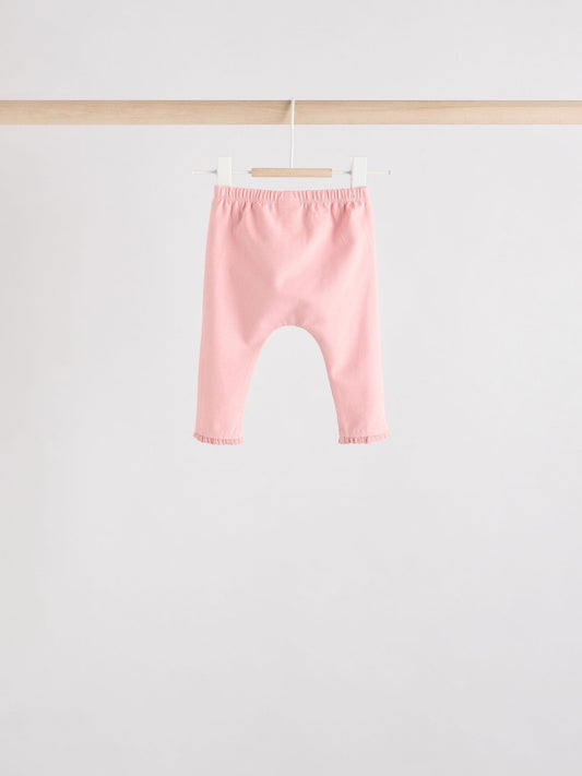 Pink/ Cream/ Bunny Character Long Sleeve Top And Leggings Set 6 Piece (0mths-3yrs) image 3