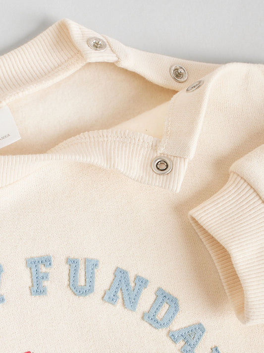 Ecru Baby Sweatshirt and Trousers Set 2 Piece (0mths-2yrs) image 3