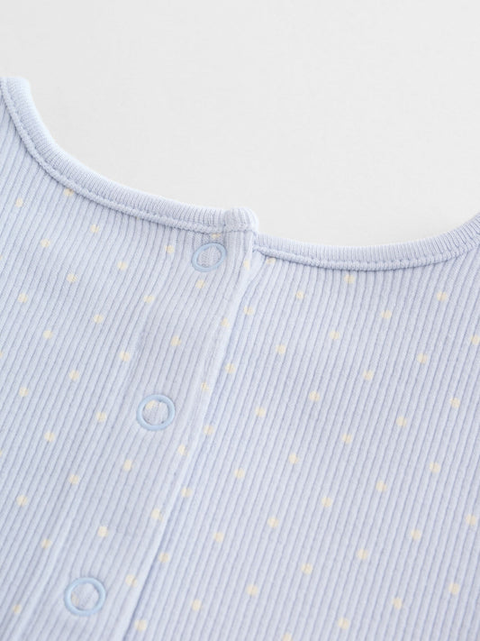 Blue Spot Baby Long Sleeve Frill Top And Leggings Set (0mths-2yrs) image 3