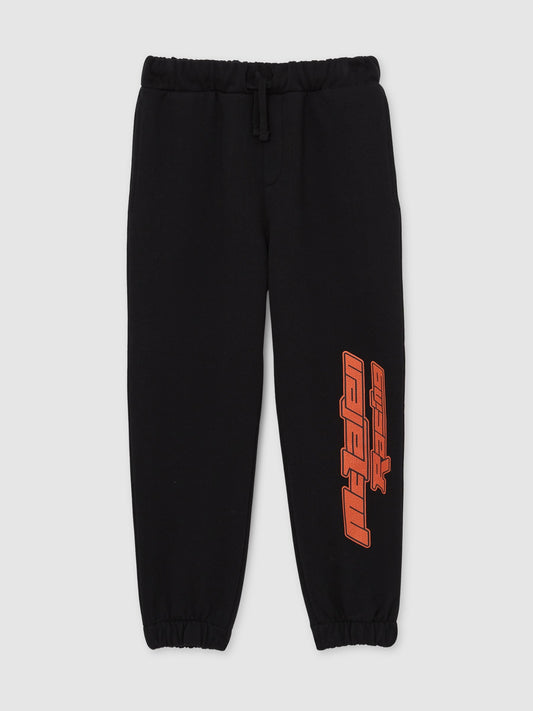 Reiss Black Velocity 3-9 yrs McLaren F1 Team Cotton Logo Joggers Unisex Fit image 2