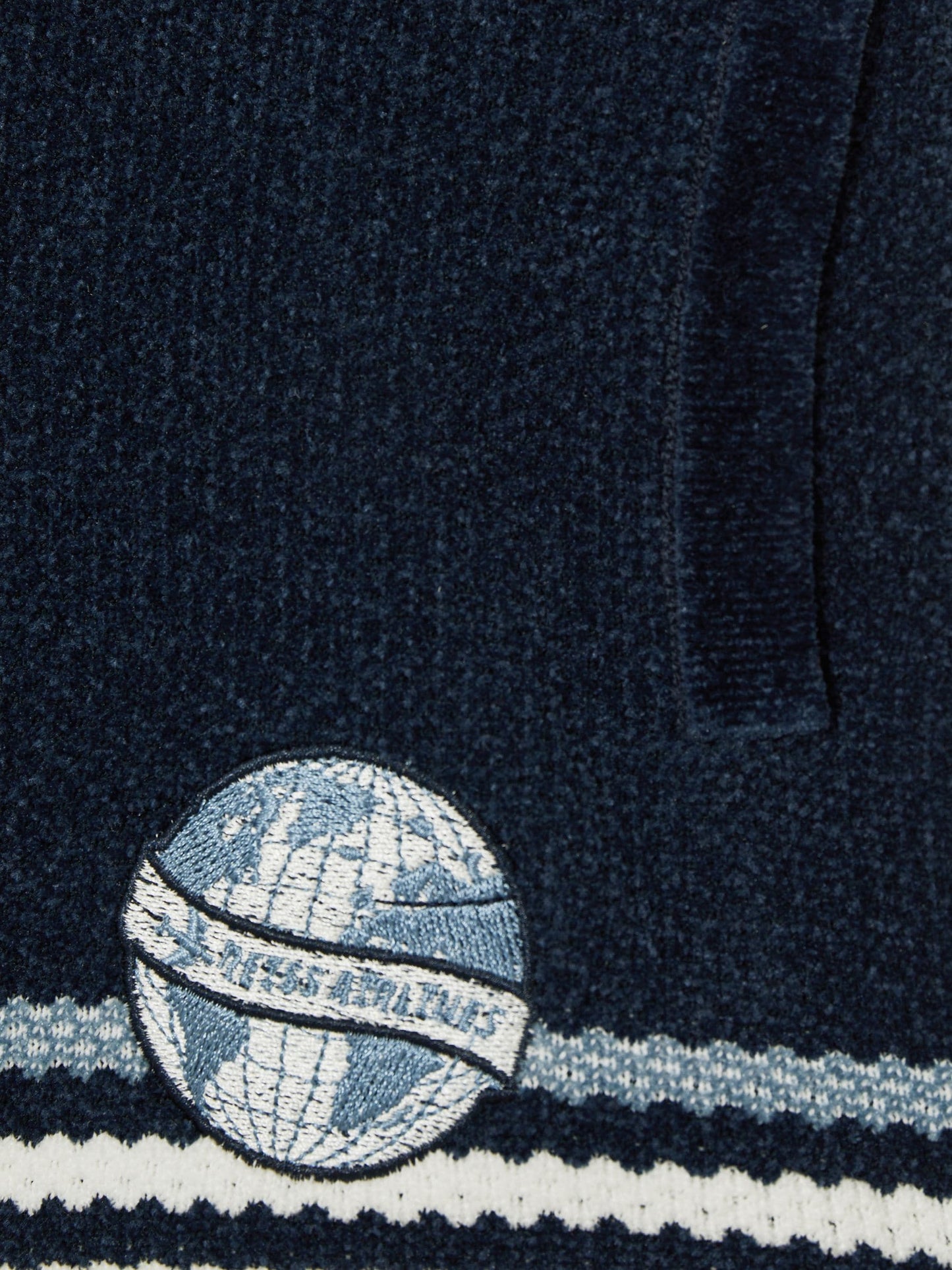 Dsiney Kidz - Reiss Navy/Airforce Blue/White Pete 3-9 yrs Chenille Airlines Embroidery Shorts image 4